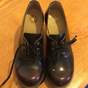 Dr Martens Danielle platforms cherry red